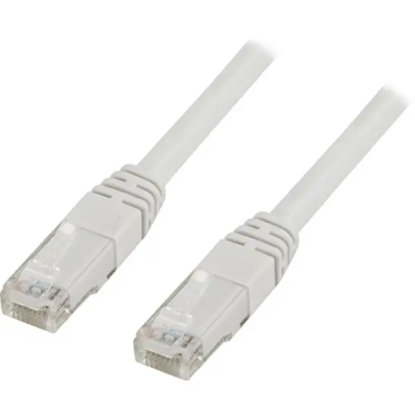 DELTACO Cat6 patchkabel, 50m, hvit v:4853650