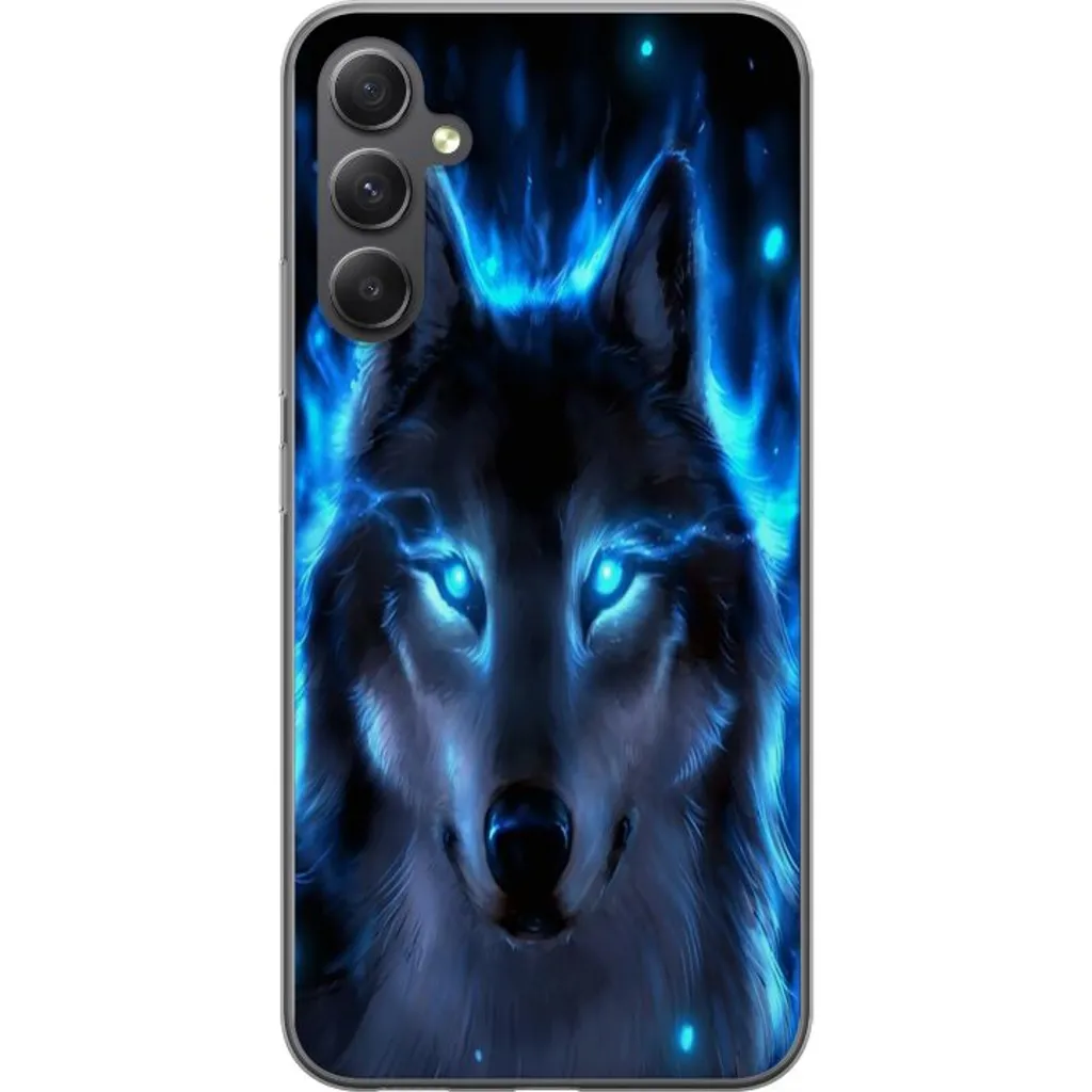 Samsung Galaxy A05s Gjennomsiktig Telefondeksel Blå Varg v:6766205
