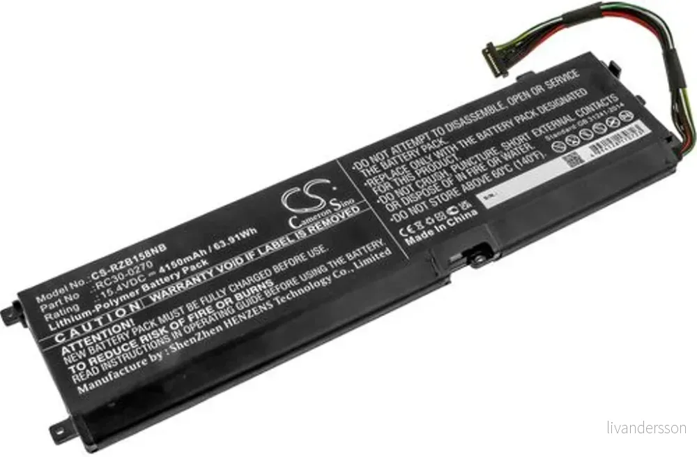 Batteri til Razer RZ09-02705E76, 15.4V, 4150 mAh v:4503719