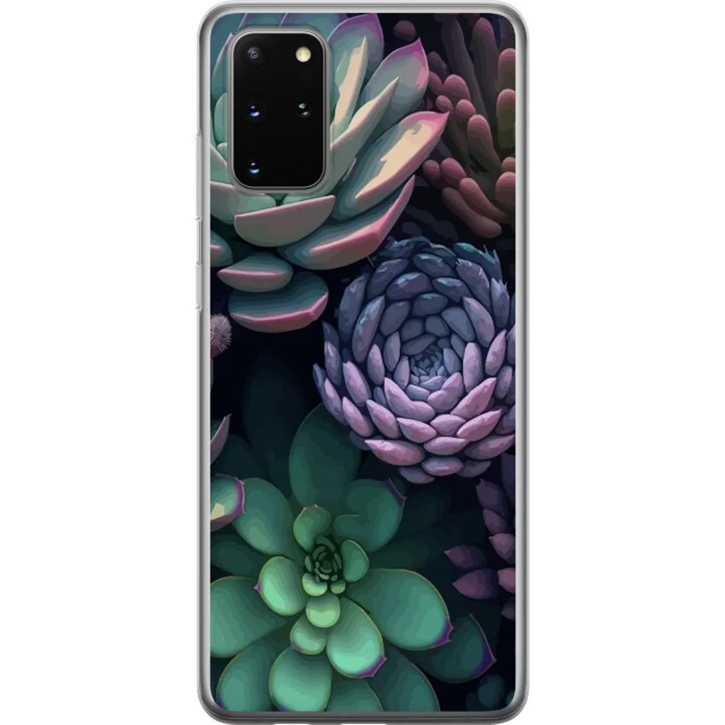 Samsung Galaxy S20+ Gjennomsiktig Telefondeksel Taklök grön v:9004710