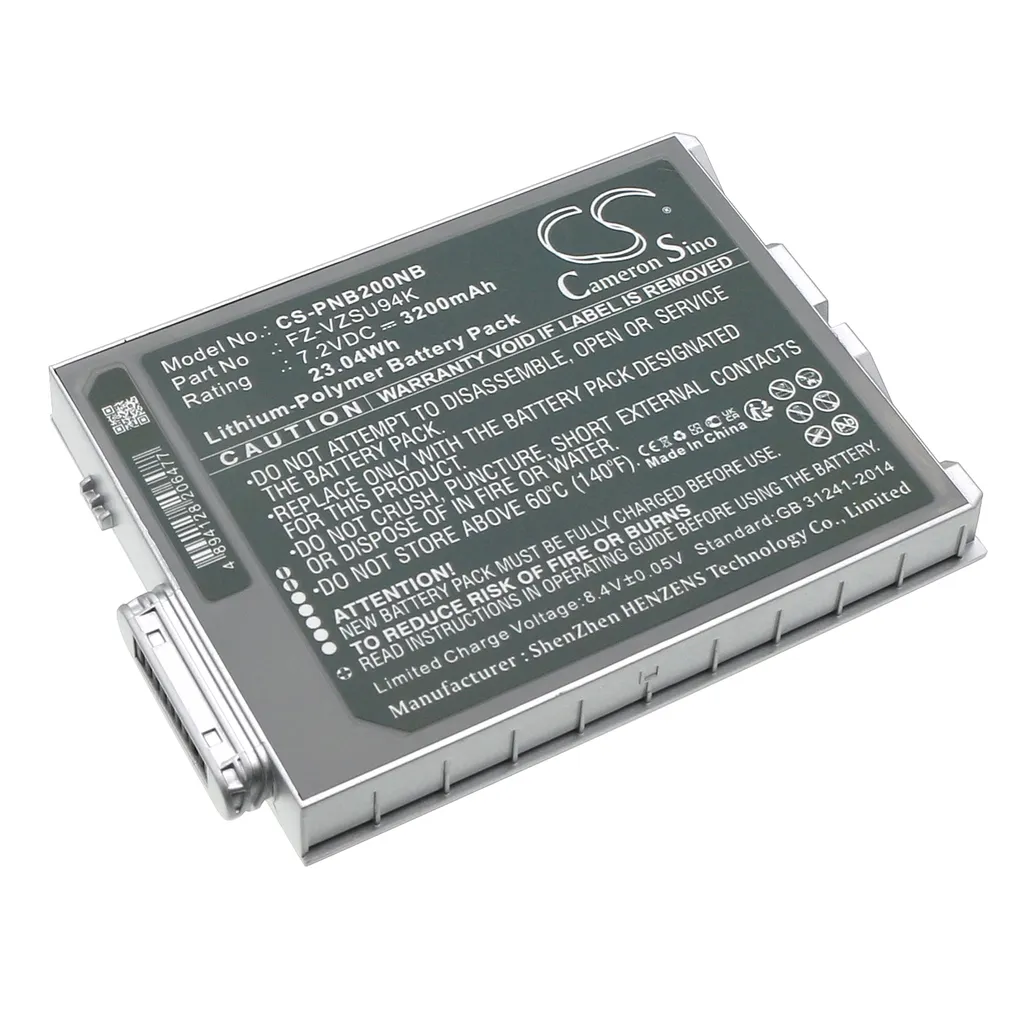 Batteri til FZ-VZSU94K for Panasonic, 7.2V, 3200mAh v:6949162