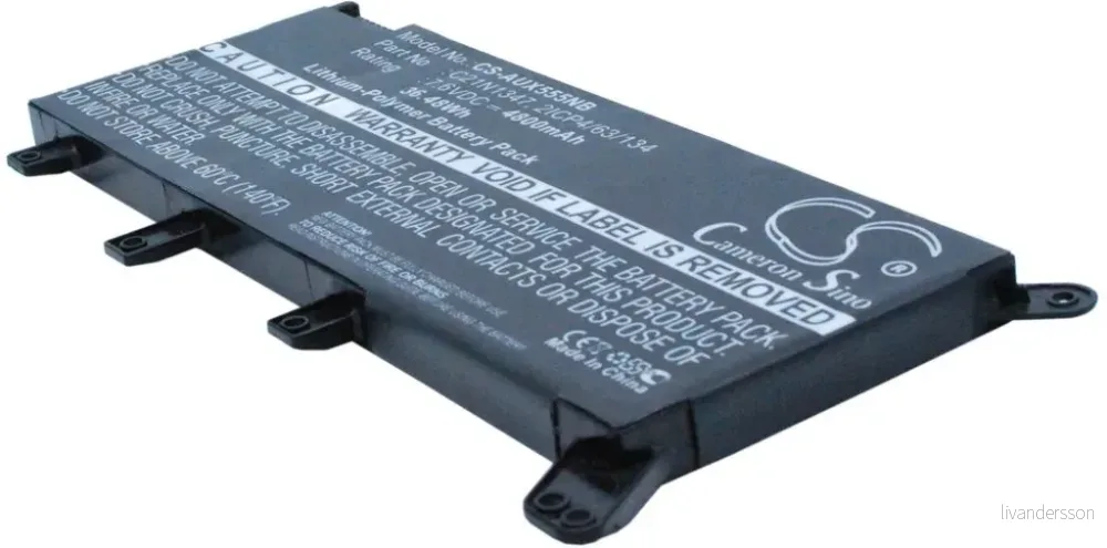 Batteri til Asus F554LJ-XX1376T, 7.6V, 4800 mAh v:7424007