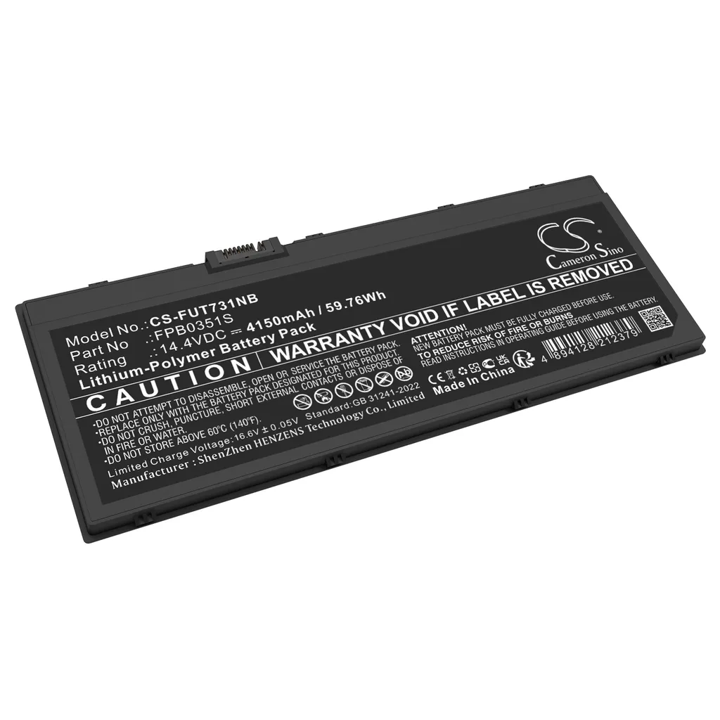 Batteri til FPCBP577 for Fujitsu, 14.4V, 4150mAh v:4152964