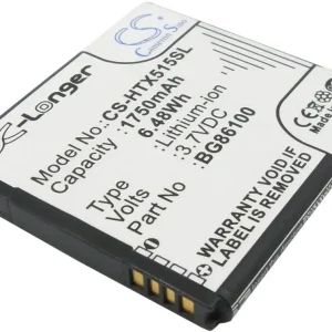 Batteri til HTC X515, 3.7V, 1750 mAh v:2651598 Batteri til HTC X515, 3.7V, 1750 mAh v:2651598