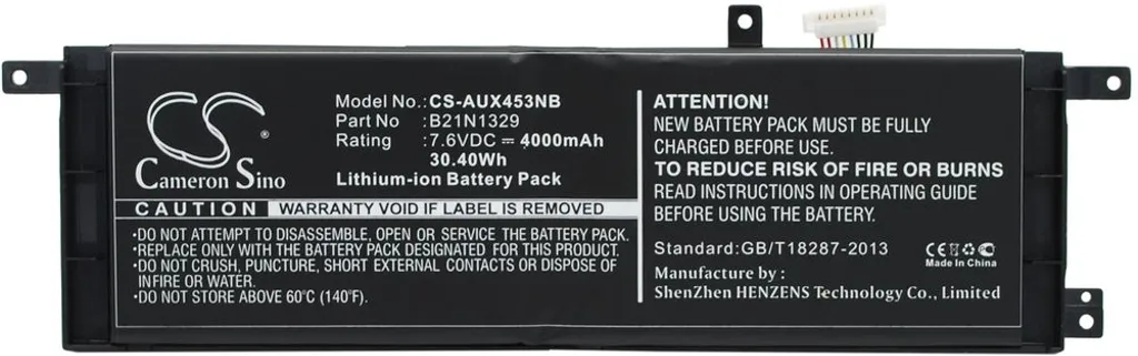 Batteri til Asus X453MA-WX320B, 7.6V, 4000 mAh v:8896404
