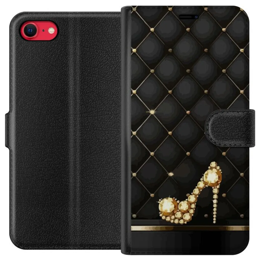 Apple iPhone 8 Sort Lommebokdeksel Lyxig Sko v:6912274