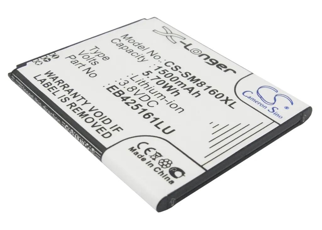 Batteri til Samsung Galaxy Trend plus, 3.7V (3.6V), 1500 mAh v:9620671