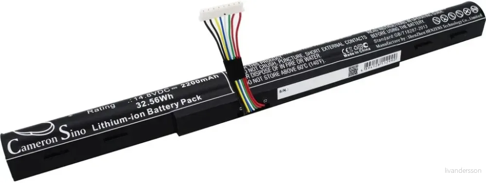 Batteri til Acer Aspire E5-773G-78RN, 14.8V, 2200 mAh v:2895282