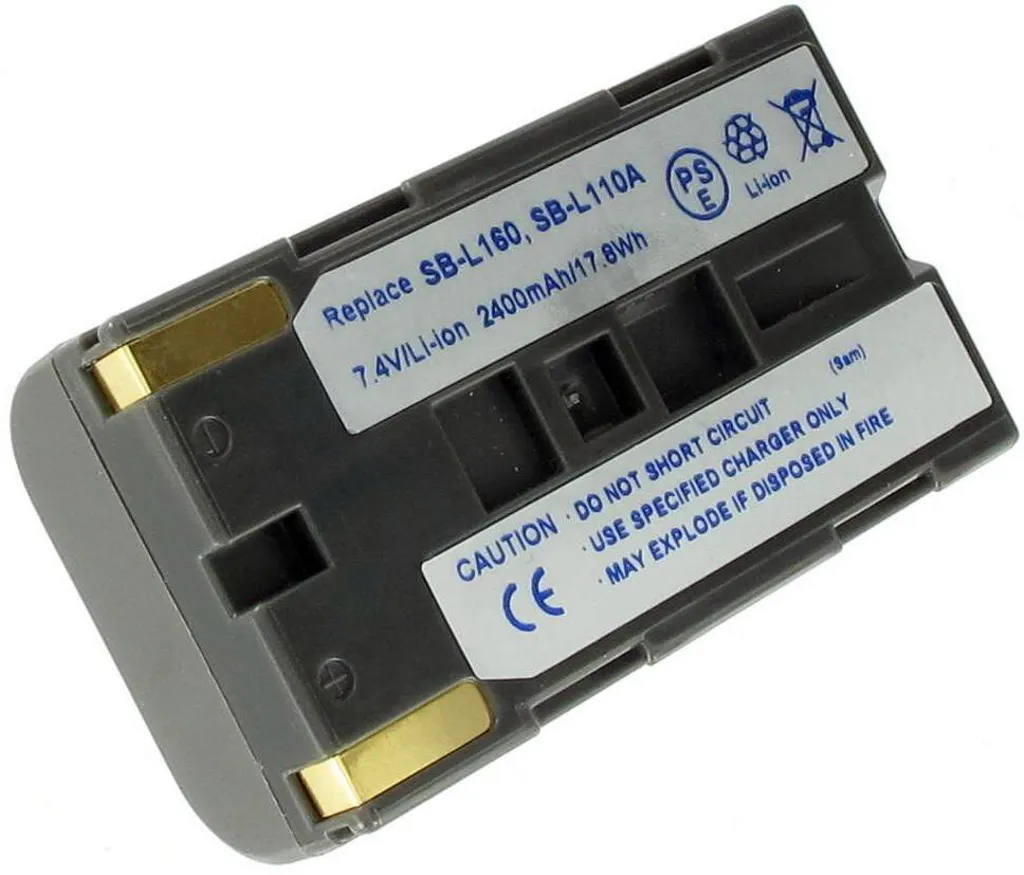 Batteri til Samsung VP-W80, 7.2V (7.4V), 2600 mAh v:5587045