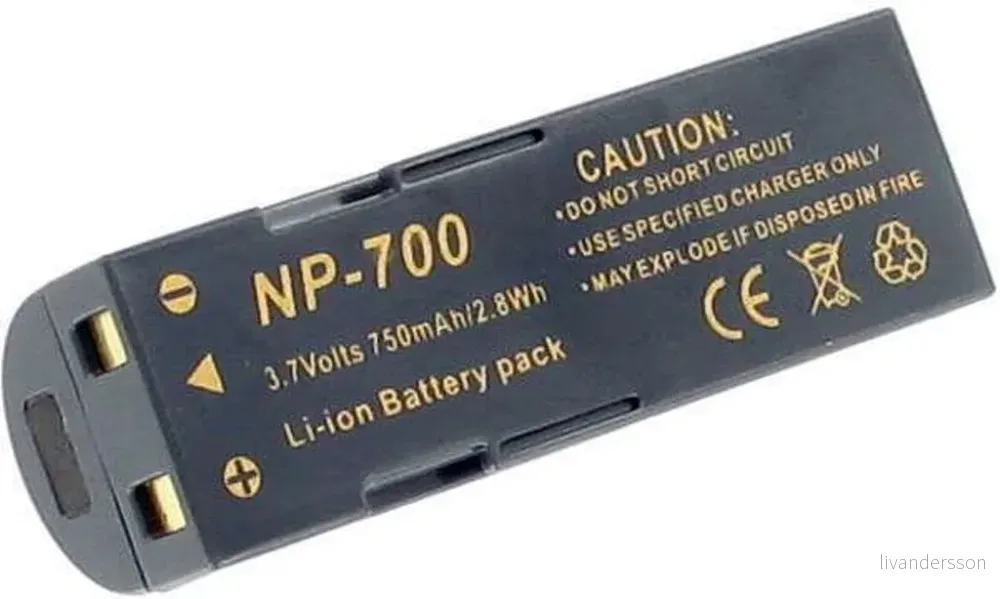 Batteri til DB-L30A for Konica Minolta, 3.6V (3.7V), 750 mAh v:1617344