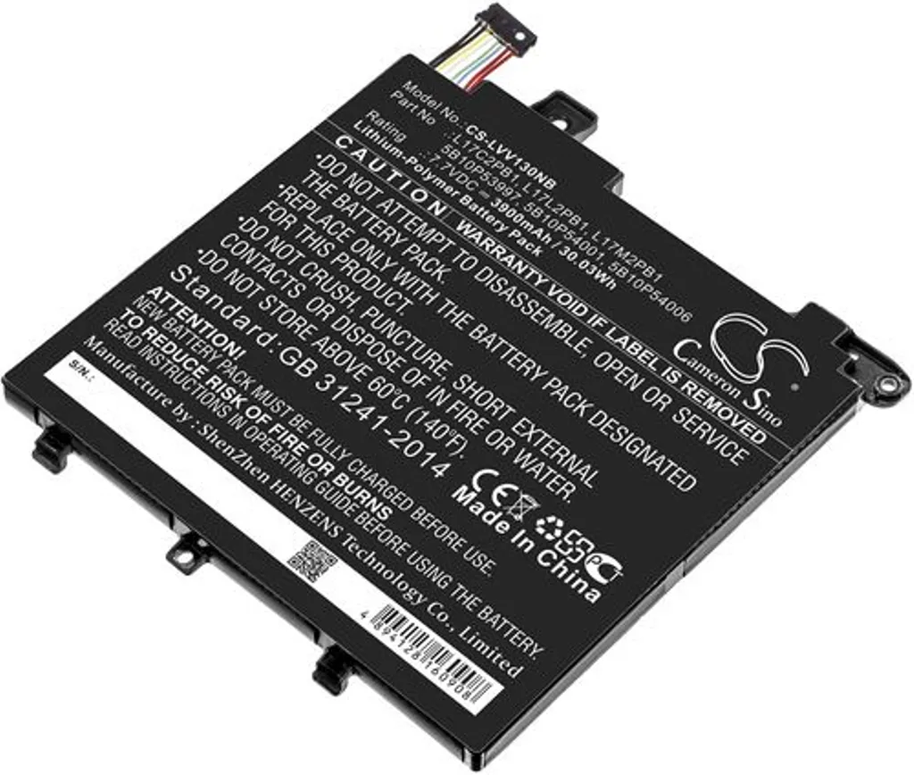 Batteri til SB10W67211 for Lenovo, 7.7V, 3900 mAh v:4351253