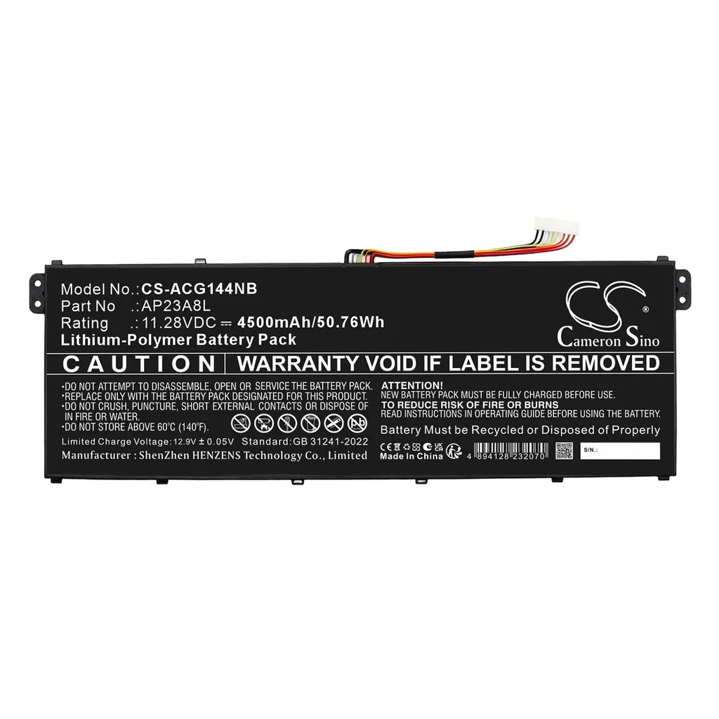 Batteri til ASPIRE GO 15 AG15-31P-C2YP, 11.28V, 4500mAh v:2191249