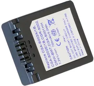Batteri til CGR-S002 for Panasonic, 7.2V (7.4V), 720 mAh v:2248865 Batteri til CGR-S002 for Panasonic, 7.2V (7.4V), 720 mAh v:2248865