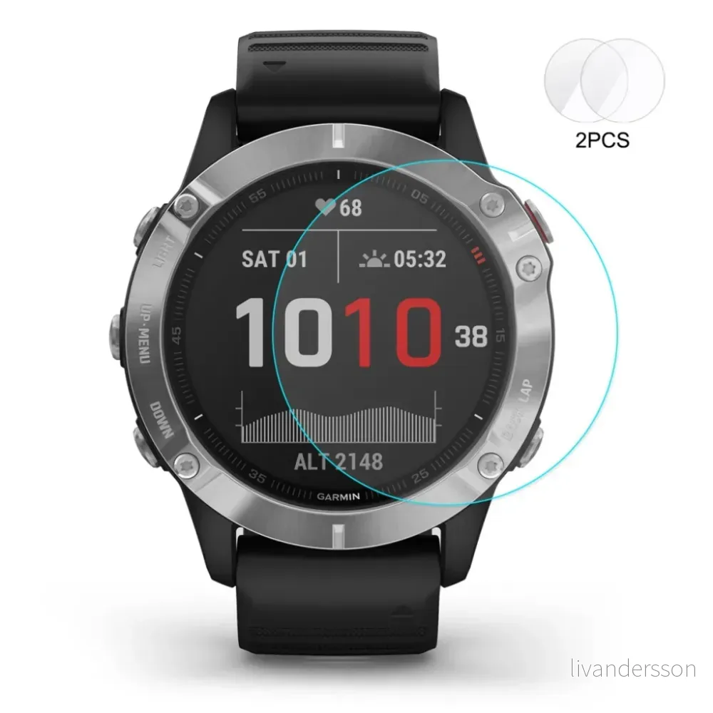 HAT PRINCE Garmin Fenix 6X/6X Pro Solar Skjermbeskytter, 2 stk., 2,15D, 0,2 mm, 9H v:4580880 HAT PRINCE Garmin Fenix 6X/6X Pro Solar Skjermbeskytter, 2 stk., 2,15D, 0,2 mm, 9H v:4580880