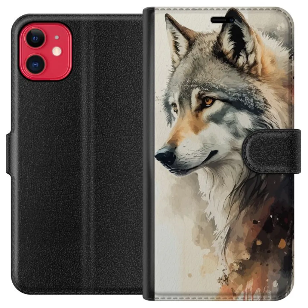 Apple iPhone 11 Sort Lommebokdeksel Varg v:8425678