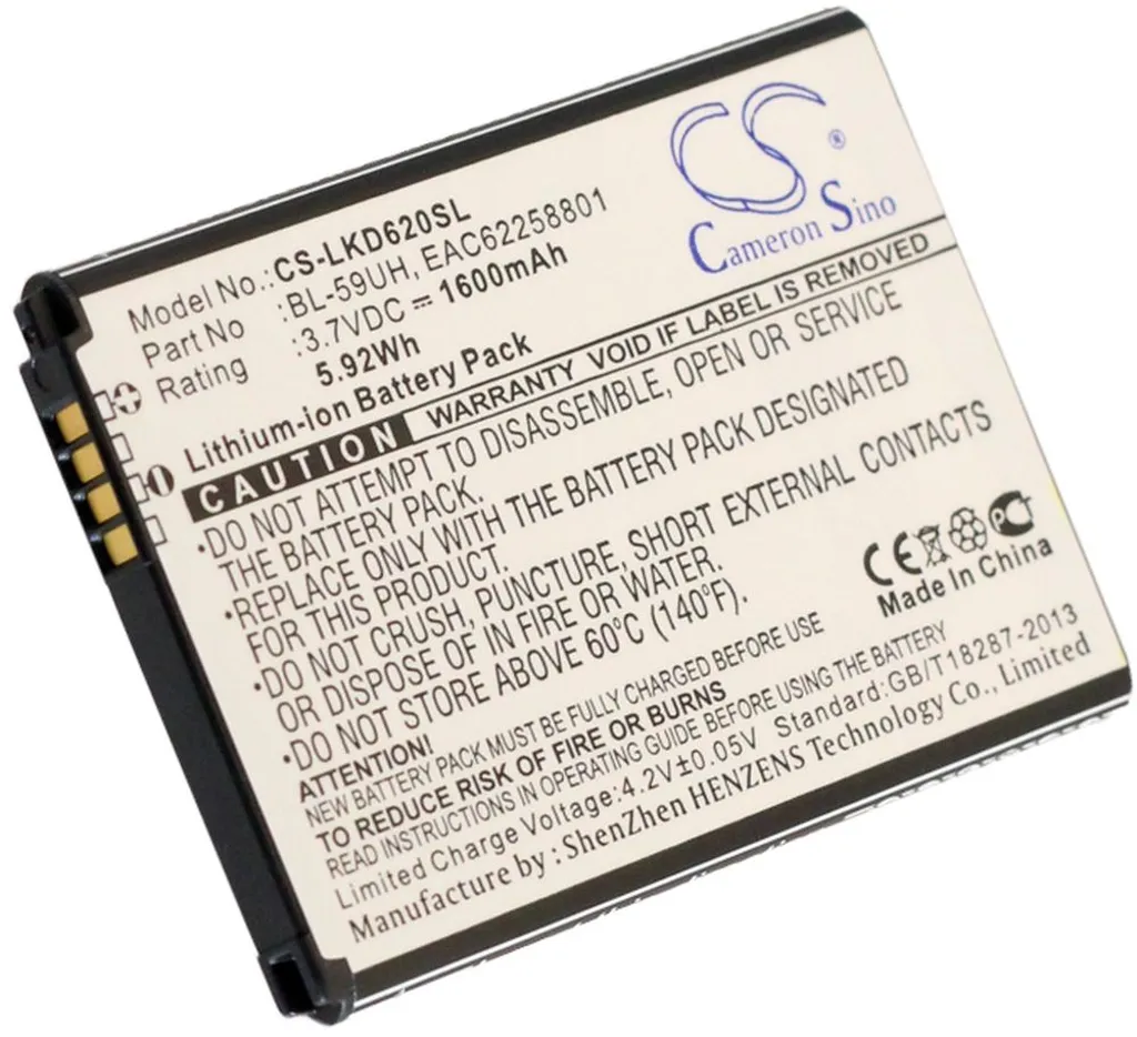 Batteri til BL-59UH erstatningsbatteri v:4768188