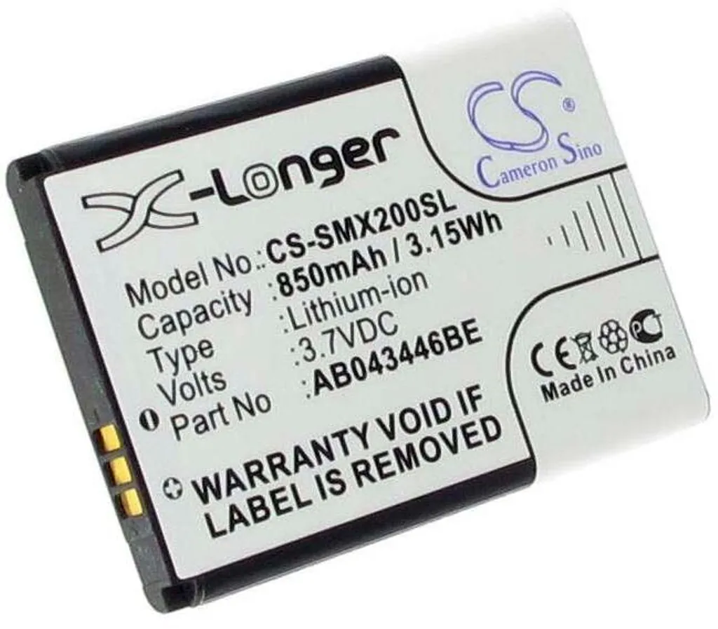 Batteri til Samsung SGH-E420, 3.6V (3.7V), 850 mAh v:4962965