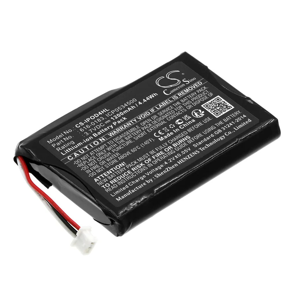 Batteri til Apple Photo 60GB M9830CH/A, 3.7V, 1200 mAh v:3410644