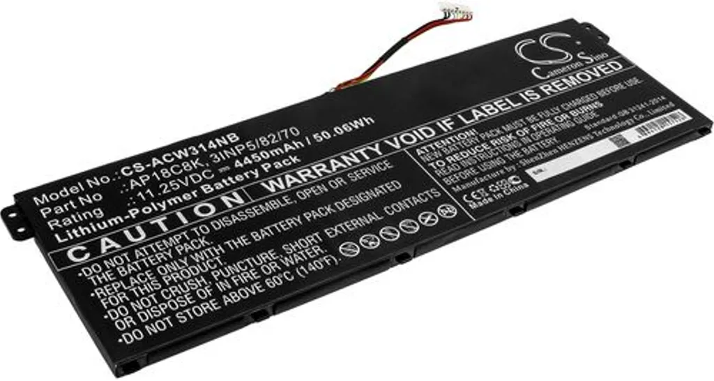 Batteri til Acer Swift 3 SF314-58G-54XQ, 11.25V, 4450 mAh v:3883067