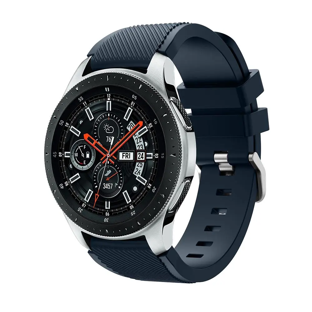 Silikonarmbånd Twill for Samsung Galaxy Watch 46 mm – Blå v:3616167