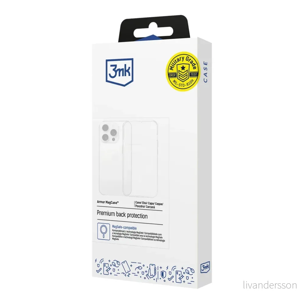 3mk Armor MagCase Deksel til Samsung Galaxy S26 Pro – Gjennomsiktig v:8819552