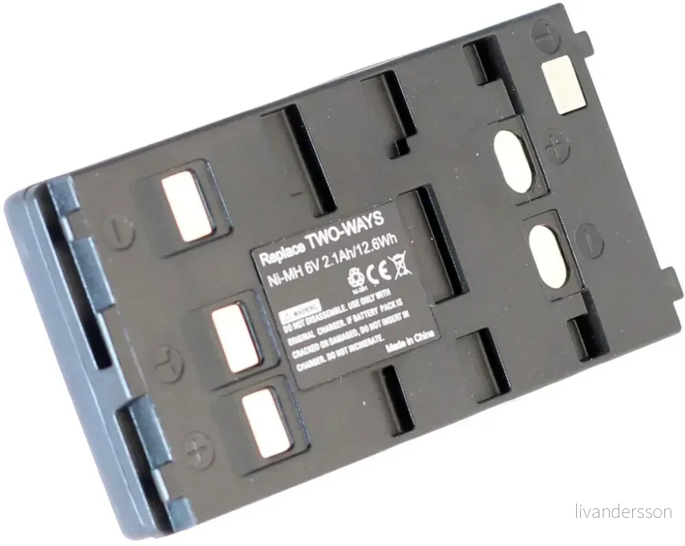 Batteri til Blaupunkt PTV877TRAVELVIDEO, 6.0V, 2100 mAh v:6338785