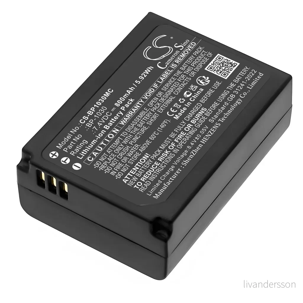 Batteri til Samsung NX200, 7.2V (7.4V), 850 mAh v:7484162
