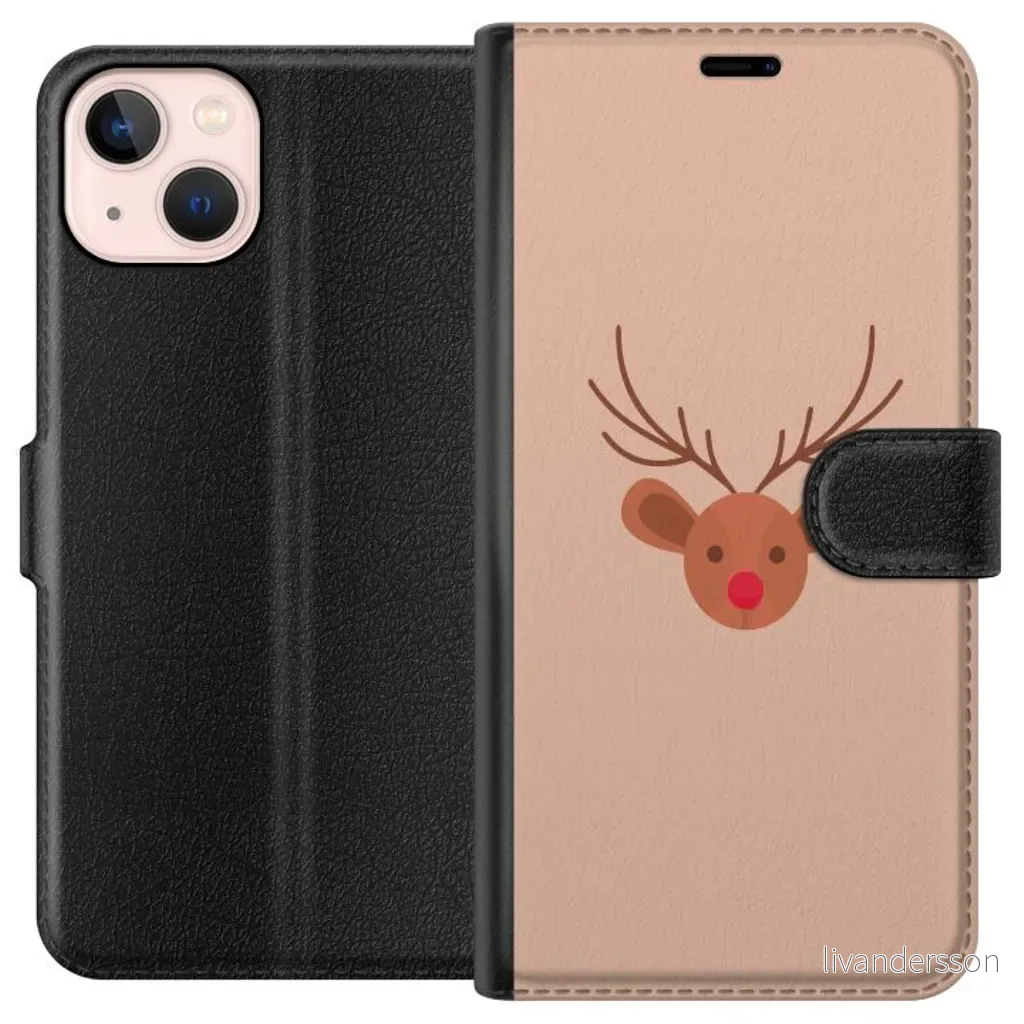 Apple iPhone 13 mini Sort Lommebokdeksel Ren Julkänsla v:5859776