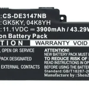 Batteri til 0WF28 for Dell, 11.1V, 3900 mAh v:9335515