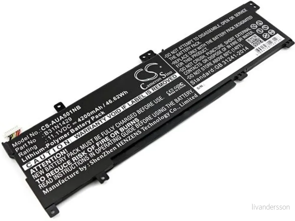 Batteri til Asus VivoBook K501UX-DM022T, 11.1V, 4200 mAh v:3047667