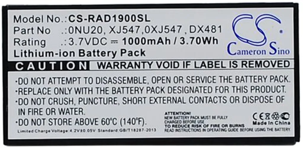 Batteri til Dell PowerEdge R510, 3.7V, 1000 mAh v:2058957