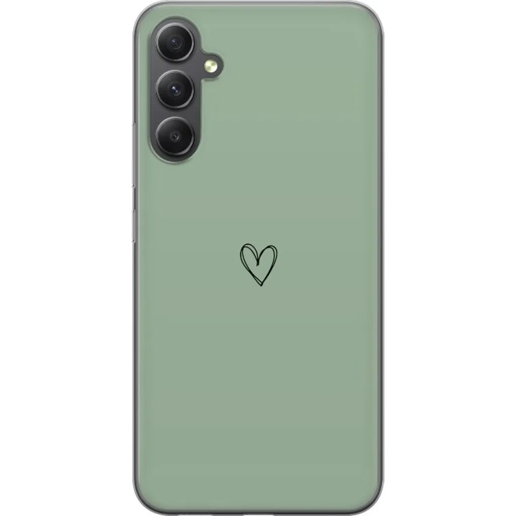 Samsung Galaxy A15 5G Gjennomsiktig Telefondeksel Hjärta v:3421819