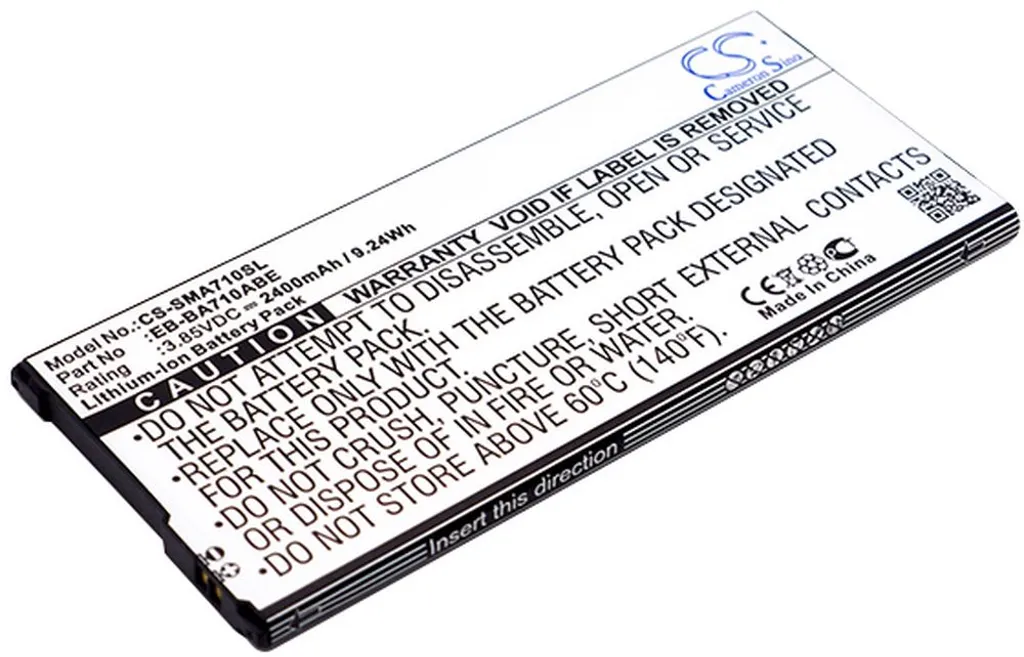 Batteri til Samsung SM-A710Y/DS, 3.85V, 2400 mAh v:5872766