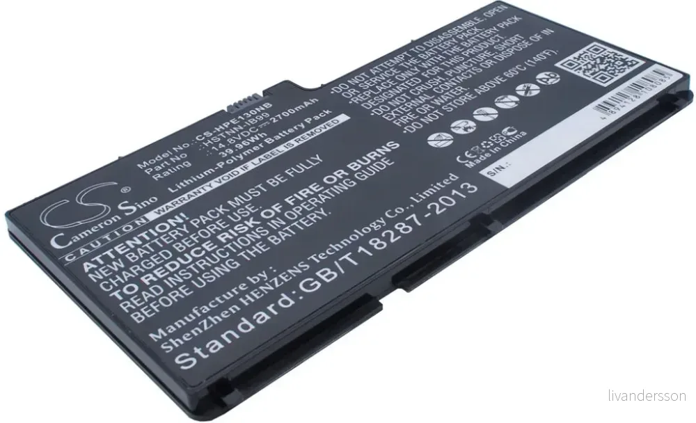 Batteri til HP Envy 13-1099EO, 14.8V, 2700 mAh v:1623471