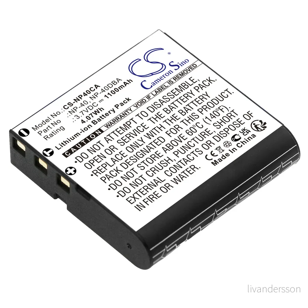 Batteri til Bell howell DNV900HD, 3.6V (3.7V), 1230 mAh v:4356316 Batteri til Bell howell DNV900HD, 3.6V (3.7V), 1230 mAh v:4356316