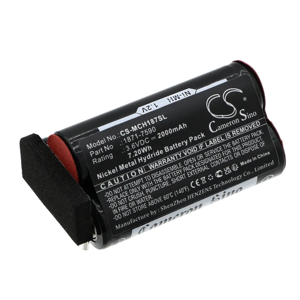 Batteri til Moser ChromStyle 1871, 3.6V, 2000 mAh v:6980358