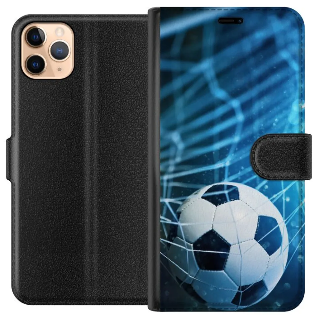 Apple iPhone 11 Pro Max Sort Lommebokdeksel Fotboll v:3393429