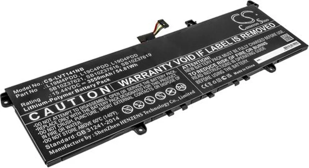 Batteri til L19M4PDD for Lenovo, 15.44V, 3550 mAh v:1008006