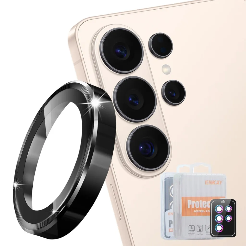 ENKAY HAT PRINCE Samsung Galaxy S26 Ultra Linsebeskytter Metallring – Svart v:5222229 ENKAY HAT PRINCE Samsung Galaxy S26 Ultra Linsebeskytter Metallring – Svart v:5222229