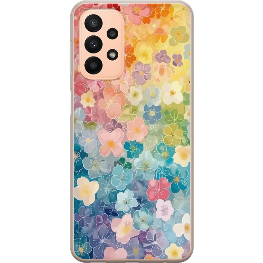 Samsung Galaxy A23 5G Gjennomsiktig Telefondeksel Miniatyrblommor v:9937684 Samsung Galaxy A23 5G Gjennomsiktig Telefondeksel Miniatyrblommor v:9937684