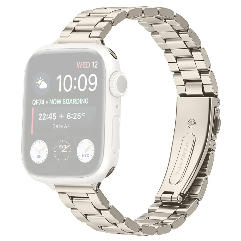 Apple Watch 42/41/40/38mm Klokkereim i rustfritt stål – Sølv v:9089689 Apple Watch 42/41/40/38mm Klokkereim i rustfritt stål – Sølv v:9089689