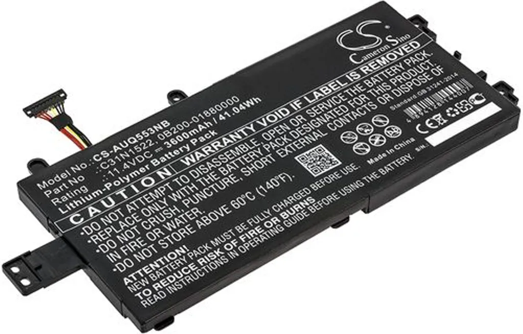 Batteri til C31N1522 for Asus, 11.4V, 3600 mAh v:8672922