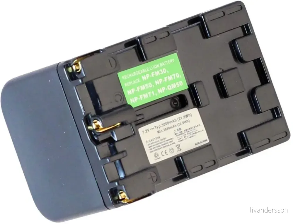 Batteri til Sony CCD-TR208, 7.2V (7.4V), 3000 mAh v:1141234