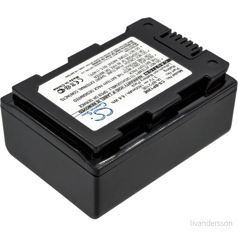 Batteri til Samsung SMX-F44BP, 3.7V (3.6V), 1800 mAh v:7798137