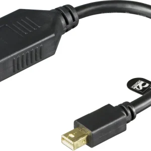 Mini DisplayPort til DisplayPort-kabel Ultra HD 60Hz 0,2m – svart v:5628393