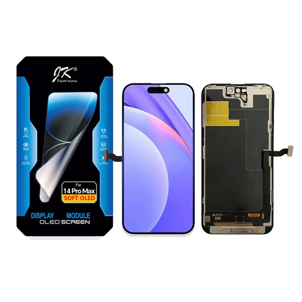 iPhone 14 Pro Max Soft OLED Skjerm 120Hz JK Premium – Svart v:7754852 iPhone 14 Pro Max Soft OLED Skjerm 120Hz JK Premium – Svart v:7754852