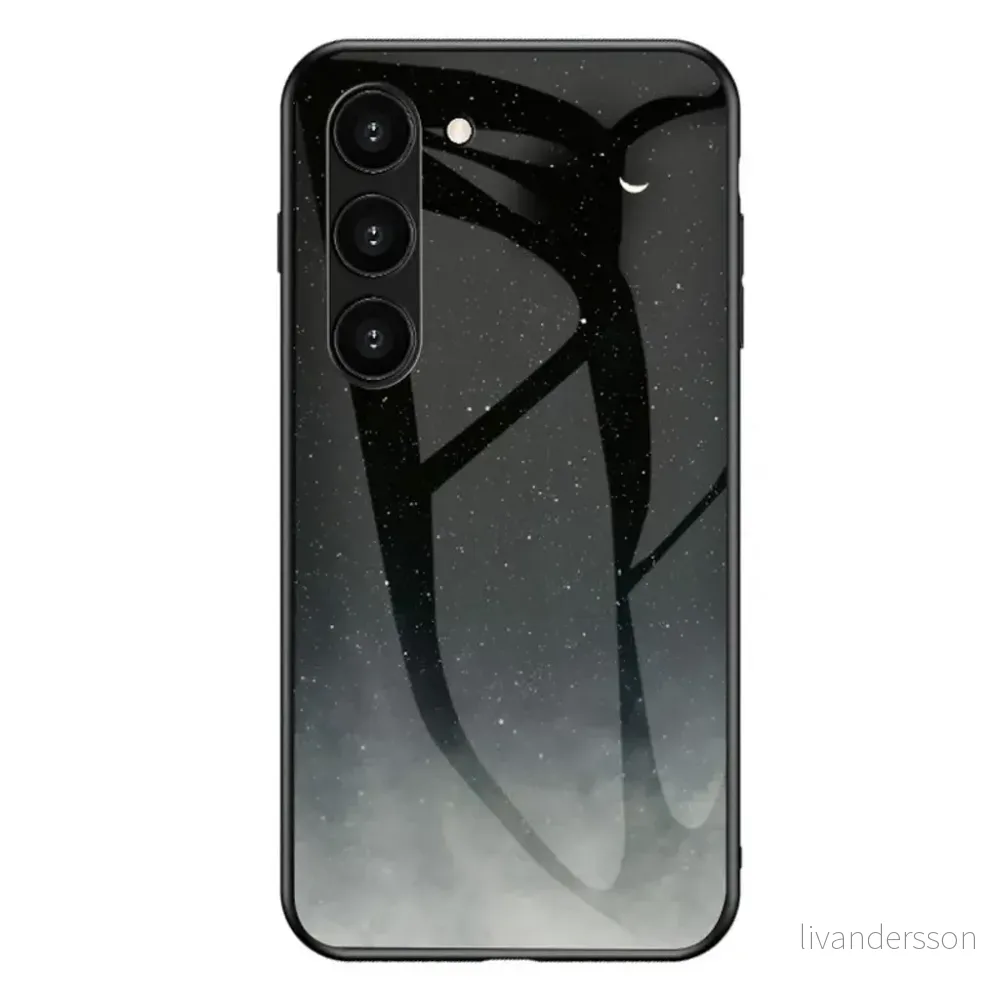 Samsung Galaxy S23 deksel med stråleglans – Stjernehalvmåne v:5157225