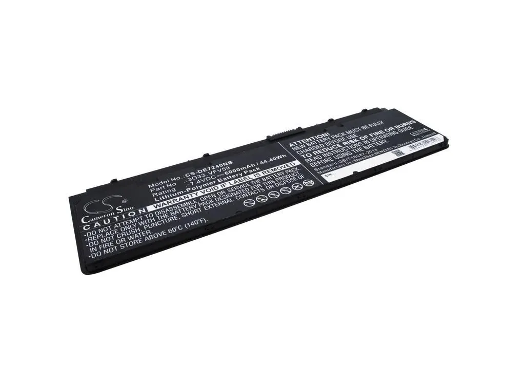 Batteri til Dell Latitude E7240, 7,4V, 6000mAh v:6935047