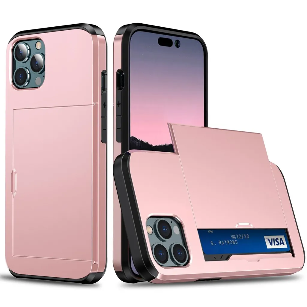 iPhone 14 Pro-deksel med skyvekortholder – Rose Gold v:5062053 iPhone 14 Pro-deksel med skyvekortholder – Rose Gold v:5062053