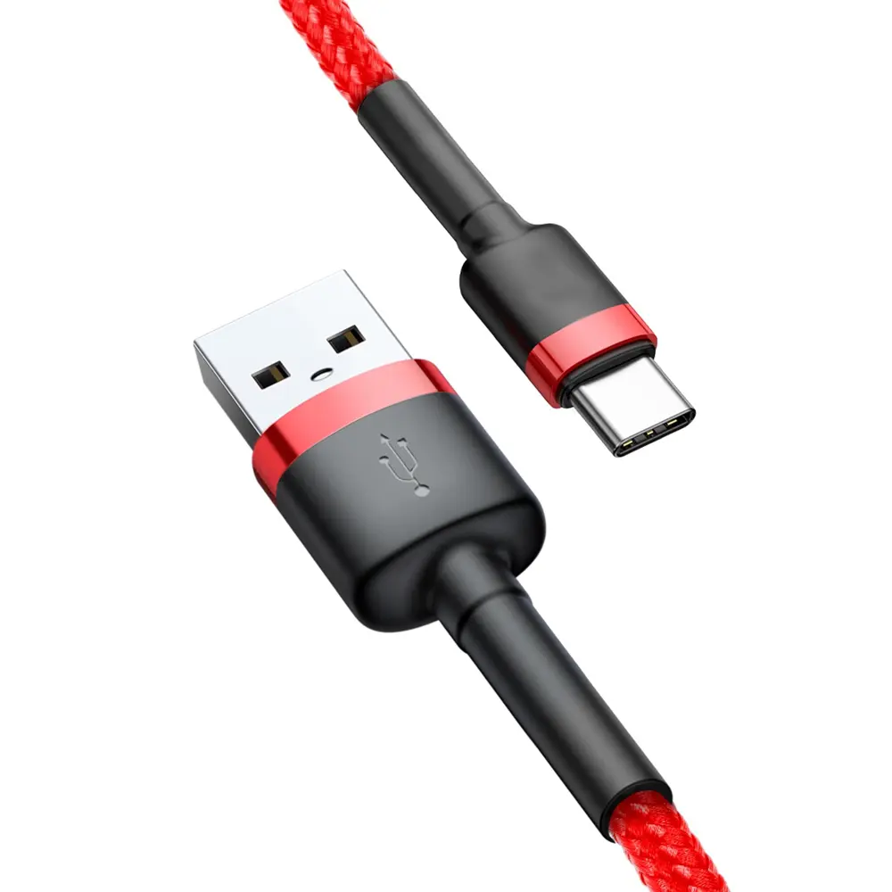 SiGN Cafule 2A USB-C kabel 2m – Rød v:7447483